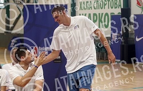 Opening of the international basketball camp 