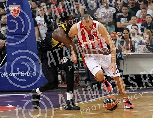 Utakmica cetvrtog kola (4.) Evrolige odigrana u Kombank areni izmedju KK Crvena zvezda Telekom i Fenerbahce Istanbul (4th Round Euroleague Regular season - BC Crvena zvezda Telekom vs Fenerbahce Istanbul).