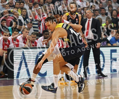 Utakmica cetvrtog kola (4.) Evrolige odigrana u Kombank areni izmedju KK Crvena zvezda Telekom i Fenerbahce Istanbul (4th Round Euroleague Regular season - BC Crvena zvezda Telekom vs Fenerbahce Istanbul).