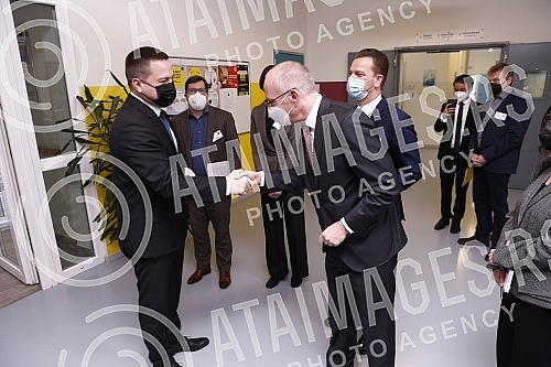  Serbian First Deputy Prime Minister and Minister of Education, Science and Technological Development Branko Ruzic and German Ambassador to Serbia Thomas Schieb visited the German school and signed an agreement on cooperation between the two governme