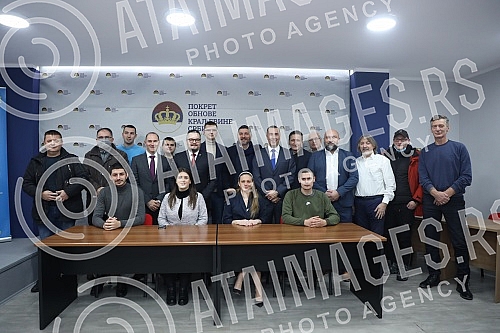 The Movement for the Renewal of the Kingdom of Serbia organized a press conference, and the president of POKS Zika Gojkovic and the top leadership of POKS addressed the media, while the presidents of the citizens' association who left the NADA coalit