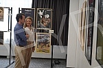 Prince Filip Karadjordjevic and Princess Danica Karadjordjevic at the Film Center of Serbia exhibition 