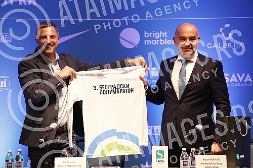 Press conference on the occasion of the Third Autumn Belgrade Half Marathon.Konferencija za medije povodom Treceg jesenjeg Beogradskog polumaratona.