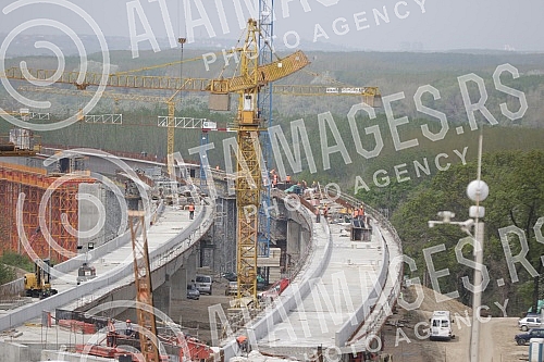 Works on the construction of the Belgrade-Budapest high-speed railway (section Stara Pazova-Novi Sad).Radovi na izgradnji brze pruge Beograd-Budimpesta (deonica Stara Pazova-Novi Sad).