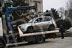 The man P.B. broke the protective fence in front of the National Assembly of the Republic of Serbia with a Toyota rav 4 car, threatening 