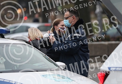 The man P.B. broke the protective fence in front of the National Assembly of the Republic of Serbia with a Toyota rav 4 car, threatening 