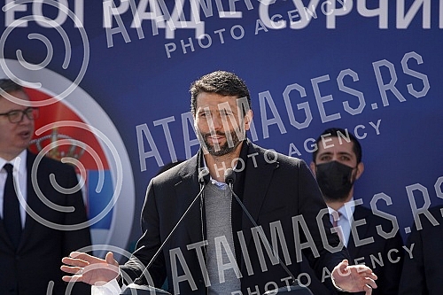 The President of the Republic of Serbia, Aleksandar Vucic, attended the celebration of the beginning of works on the section of the road New Belgrade - Surcin (continuation of the highway E-763 Milos Veliki).Predsednik Republike Srbije Aleksandar V