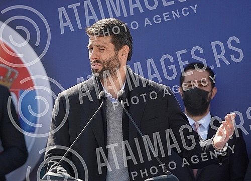 The President of the Republic of Serbia, Aleksandar Vucic, attended the celebration of the beginning of works on the section of the road New Belgrade - Surcin (continuation of the highway E-763 Milos Veliki).Predsednik Republike Srbije Aleksandar V