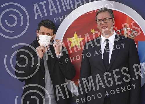 The President of the Republic of Serbia, Aleksandar Vucic, attended the celebration of the beginning of works on the section of the road New Belgrade - Surcin (continuation of the highway E-763 Milos Veliki).Predsednik Republike Srbije Aleksandar V