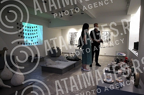 Opening of the exhibition of final works of 4th year students of the Faculty of Applied Arts in Belgrade - Diploma 2021 at the Museum of Applied Arts.Otvaranje izlozbe zavrsnih radova studenata 4. godine Fakulteta primenjenih umetnosti u Beogradu -