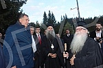 His Holiness Serbian Patriarch Porphyry visited Jahorina, where the church of St. Basil the Great is being built. Njegova svetost patrijarh srpski Porfirije obisao je Jahorinu gde se gradi crkva Svetog Vasilija Velikog.