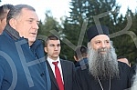 His Holiness Serbian Patriarch Porphyry visited Jahorina, where the church of St. Basil the Great is being built. Njegova svetost patrijarh srpski Porfirije obisao je Jahorinu gde se gradi crkva Svetog Vasilija Velikog.