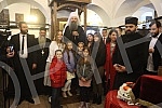 After the service in the Cathedral, His Holiness Serbian Patriarch Porfirije, accompanied by Metropolitan Hrizostom of Daborbosna, bishops, priests and numerous people, walked through the center of Sarajevo, from the Cathedral to the Old Church in Ba