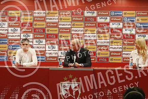 One of the most talented football players in Europe - Nemanja Motika signed a four-year contract with the Red Star, and today he was officially presented at the Media Center of the Rajko Mitic Stadium.Jedan od najtalentovanijih fudbalera u Evropi 