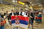 Return of Ana Djuric Konstrakte and the Serbian delegation from Italy, where she took 5th place in the Eurovision Song Contest held in Turin.Povratak Ane Djuric Konstrakte i srpska delegacija iz Italije, gde je na izboru za Pesmu Evrovizije odrzano