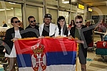Return of Ana Djuric Konstrakte and the Serbian delegation from Italy, where she took 5th place in the Eurovision Song Contest held in Turin.Povratak Ane Djuric Konstrakte i srpska delegacija iz Italije, gde je na izboru za Pesmu Evrovizije odrzano