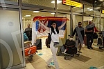 Return of Ana Djuric Konstrakte and the Serbian delegation from Italy, where she took 5th place in the Eurovision Song Contest held in Turin.Povratak Ane Djuric Konstrakte i srpska delegacija iz Italije, gde je na izboru za Pesmu Evrovizije odrzano