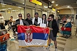 Return of Ana Djuric Konstrakte and the Serbian delegation from Italy, where she took 5th place in the Eurovision Song Contest held in Turin.Povratak Ane Djuric Konstrakte i srpska delegacija iz Italije, gde je na izboru za Pesmu Evrovizije odrzano