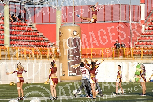 Final four Belgrade Europe Champions League odrzan na stadionu Vozdovac (TC Stadion) u Beograd. Prva polufinalna utakmica izmedju SBB Vukovi (Belgrade/Serbia) i London Blitz (Great Britain).