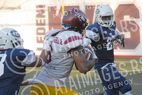 Final four Belgrade Europe Champions League odrzan na stadionu Vozdovac (TC Stadion) u Beograd. Prva polufinalna utakmica izmedju SBB Vukovi (Belgrade/Serbia) i London Blitz (Great Britain).