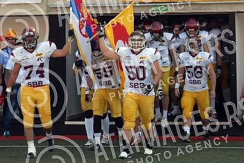 Final four Belgrade Europe Champions League odrzan na stadionu Vozdovac (TC Stadion) u Beograd. Prva polufinalna utakmica izmedju SBB Vukovi (Belgrade/Serbia) i London Blitz (Great Britain).