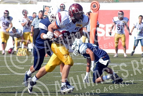 Final four Belgrade Europe Champions League odrzan na stadionu Vozdovac (TC Stadion) u Beograd. Prva polufinalna utakmica izmedju SBB Vukovi (Belgrade/Serbia) i London Blitz (Great Britain).