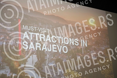 The press conference of the Tourist Board of Sarajevo Canton on the occasion of presenting the tourist offer of the city of Sarajevo and the promotion of vouchers intended for the vacation of health workers from Serbia in Sarajevo was held in the Hal