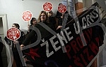 In the premises of Women in Black, a joint cleaning of hate graffiti was organized by representatives of several civil society organizations.U prostorijama Zena u crnom  organizovano je zajednicko ciscenje grafita mrznje od predstavnika vise organi