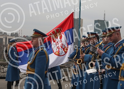 By order of the President of the Republic and Commander-in-Chief of the Serbian Army Aleksandar Vucic, members of the Serbian Army Guard today, on the occasion of marking February 15 - Statehood Day of the Republic of Serbia, on the Sava Plateau on K