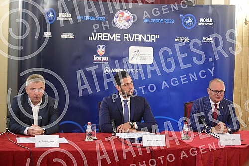 On the occasion of organizing the World Wrestling Championship, a press conference was held in the Old Palace.Povodom organizovanja Svetskog prvenstva u rvanju, u Starom dvoru odrzana je konferencija za medije. 