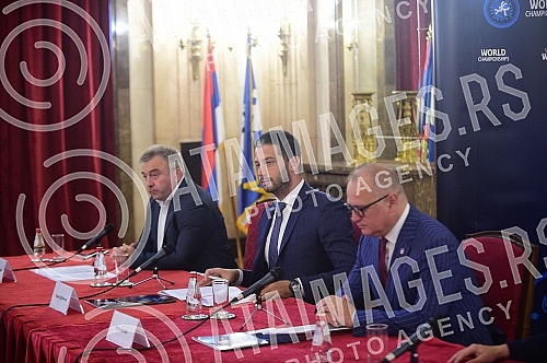 On the occasion of organizing the World Wrestling Championship, a press conference was held in the Old Palace.Povodom organizovanja Svetskog prvenstva u rvanju, u Starom dvoru odrzana je konferencija za medije. 
