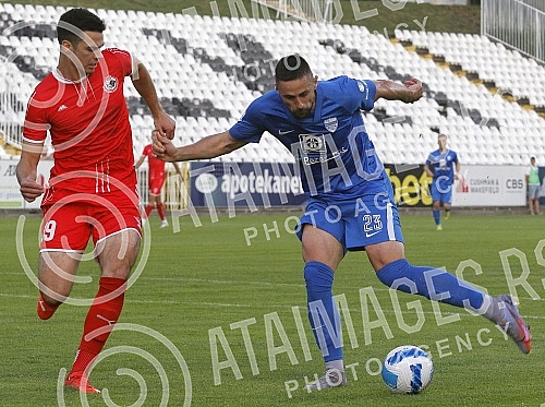 In the first match of the barrage to fill the Linglong Tire of the Serbian Super League, New Belgrade's IMT competed with the team from Novi Pazar at the FC Cukaricki stadium.Novobeogradski IMT je u prvom mecu baraza za popunu Linglong Tire Super l