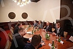 The Serbian and Turkish Foreign Ministers Nikola Selakovic and Mevlut Cavusoglu met in the Palace of Serbia.U Palati Srbija odrzan je sastanak ministara spoljnih poslova Srbije i Turske, Nikole Selakovica i Mevluta Cavusoglua.