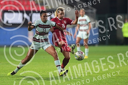 The women's A national team is playing a qualifying match for the 2023 World Cup against Portugal on field number 1 of the FSS Sports Center in Stara Pazova.Zenska A reprezentacije igra mec kvalifikacija za Svetsko prvenstvo 2023 protiv Portugalije