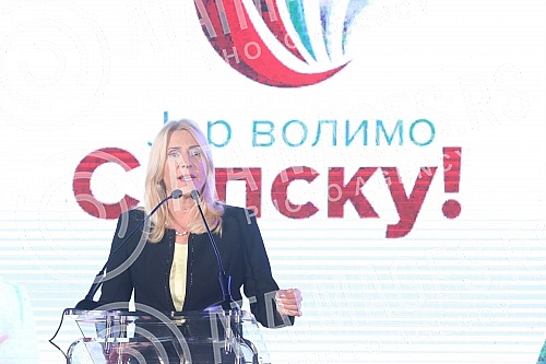 SNSD (Union of Independent Social Democrats) pre-election meeting held in Banja Luka.Predizborni miting SNSD (Savez nezavisnih socijaldemokrata) odrzan u Banja Luci.