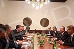 The Serbian and Turkish Foreign Ministers Nikola Selakovic and Mevlut Cavusoglu met in the Palace of Serbia.U Palati Srbija odrzan je sastanak ministara spoljnih poslova Srbije i Turske, Nikole Selakovica i Mevluta Cavusoglua.