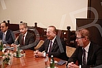 The Serbian and Turkish Foreign Ministers Nikola Selakovic and Mevlut Cavusoglu met in the Palace of Serbia.U Palati Srbija odrzan je sastanak ministara spoljnih poslova Srbije i Turske, Nikole Selakovica i Mevluta Cavusoglua.