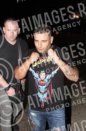 Performance of Darko Lazic held on raft Old Blay.Nastup Darka Lazica na splavu Stari Blay (old Blay).