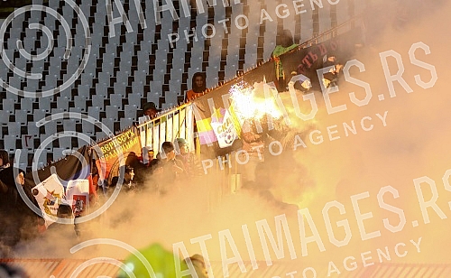 UEFA Europa League Round of 32 match between FK Crvena Zvezda (Serbia) and FC CSKA (Russia) held at Rajko Mitic stadium. Utakmica Lige Evrope izmedju FK Crvena Zvezda i FK CSKA Moskva odrzana na stadionu Rajko Mitic. 
