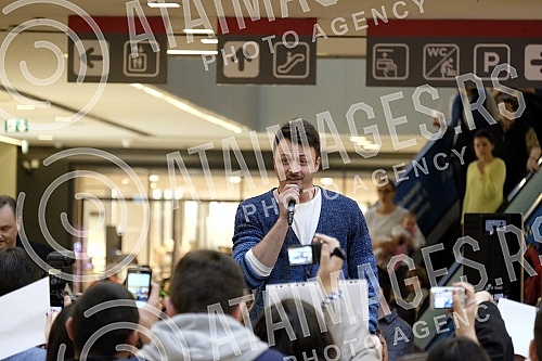 U Trznom centru USCE Shopping centar odrzano druzenje sa ucesnicima Eurosonga (Eurosong 2015 - Wiena). Ucestovali su: Bojana Stamenom (Srbija/Serbia), Nenad Knezevic - Knez (Crna Gora/Montenegro), Daniel Kajmakoski (Makedonija/FYROM) i Eduard Romanyu