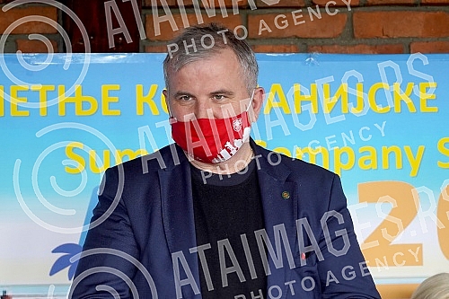 A press conference of the representatives of the Serbian federation of company sports, at which it was announced that they will go to the Summer company sports games in Greece in June. Konferencija za novinare predstavnika Srpske federacije kompani