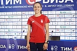 A press conference was held at Nikola Tesla Airport before the departure of karate player Jovana Prekovic and her coach Roksanda Atanasov to the Olympic Games in Tokyo.Na aerodromu Nikola Tesla odrzana je konferencija za medije pred polazak karatis