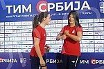 A press conference was held at Nikola Tesla Airport before the departure of karate player Jovana Prekovic and her coach Roksanda Atanasov to the Olympic Games in Tokyo.Na aerodromu Nikola Tesla odrzana je konferencija za medije pred polazak karatis