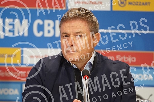 Press conference of the selector of the A team of the Serbian national football team Dragan Stojkovic on the occasion of the announcement of the list of players he is counting on in the upcoming two matches (Qatar, friendly, November 11 Rajko Mitic S