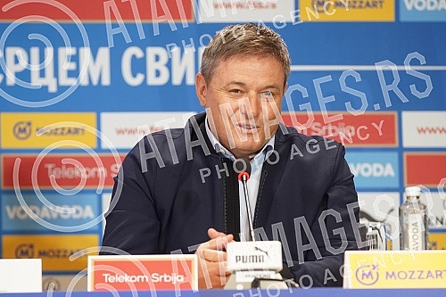 Press conference of the selector of the A team of the Serbian national football team Dragan Stojkovic on the occasion of the announcement of the list of players he is counting on in the upcoming two matches (Qatar, friendly, November 11 Rajko Mitic S