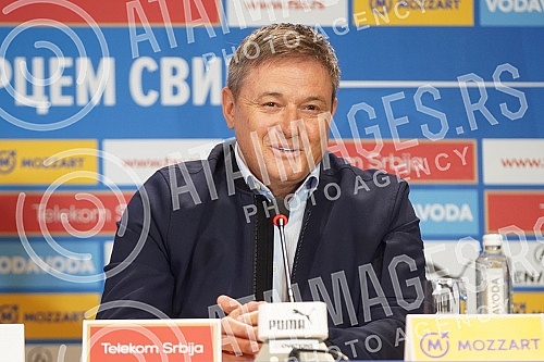 Press conference of the selector of the A team of the Serbian national football team Dragan Stojkovic on the occasion of the announcement of the list of players he is counting on in the upcoming two matches (Qatar, friendly, November 11 Rajko Mitic S