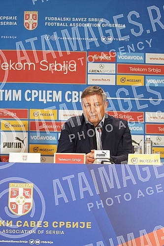 Press conference of the selector of the A team of the Serbian national football team Dragan Stojkovic on the occasion of the announcement of the list of players he is counting on in the upcoming two matches (Qatar, friendly, November 11 Rajko Mitic S