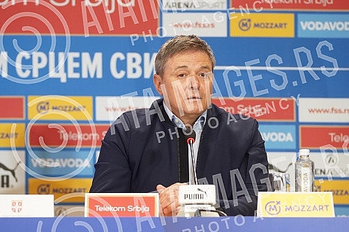 Press conference of the selector of the A team of the Serbian national football team Dragan Stojkovic on the occasion of the announcement of the list of players he is counting on in the upcoming two matches (Qatar, friendly, November 11 Rajko Mitic S