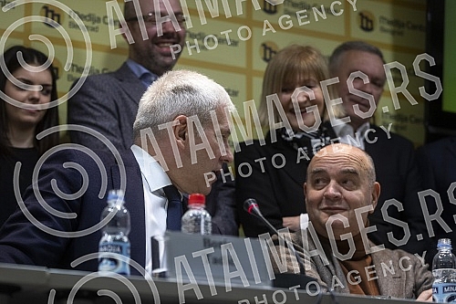 Presentation of the coalition Boris Tadic - Let's have people and coalition partners - Social Democratic Party, New Party, 1 out of 5 million, Movement for Tolerance, United Green Movement of Serbia, Party of Montenegrins, Bosniak Civic Party.Preds