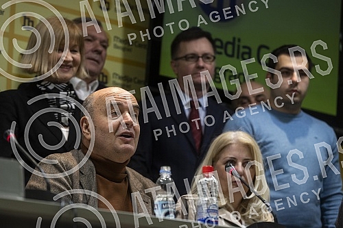 Presentation of the coalition Boris Tadic - Let's have people and coalition partners - Social Democratic Party, New Party, 1 out of 5 million, Movement for Tolerance, United Green Movement of Serbia, Party of Montenegrins, Bosniak Civic Party.Preds